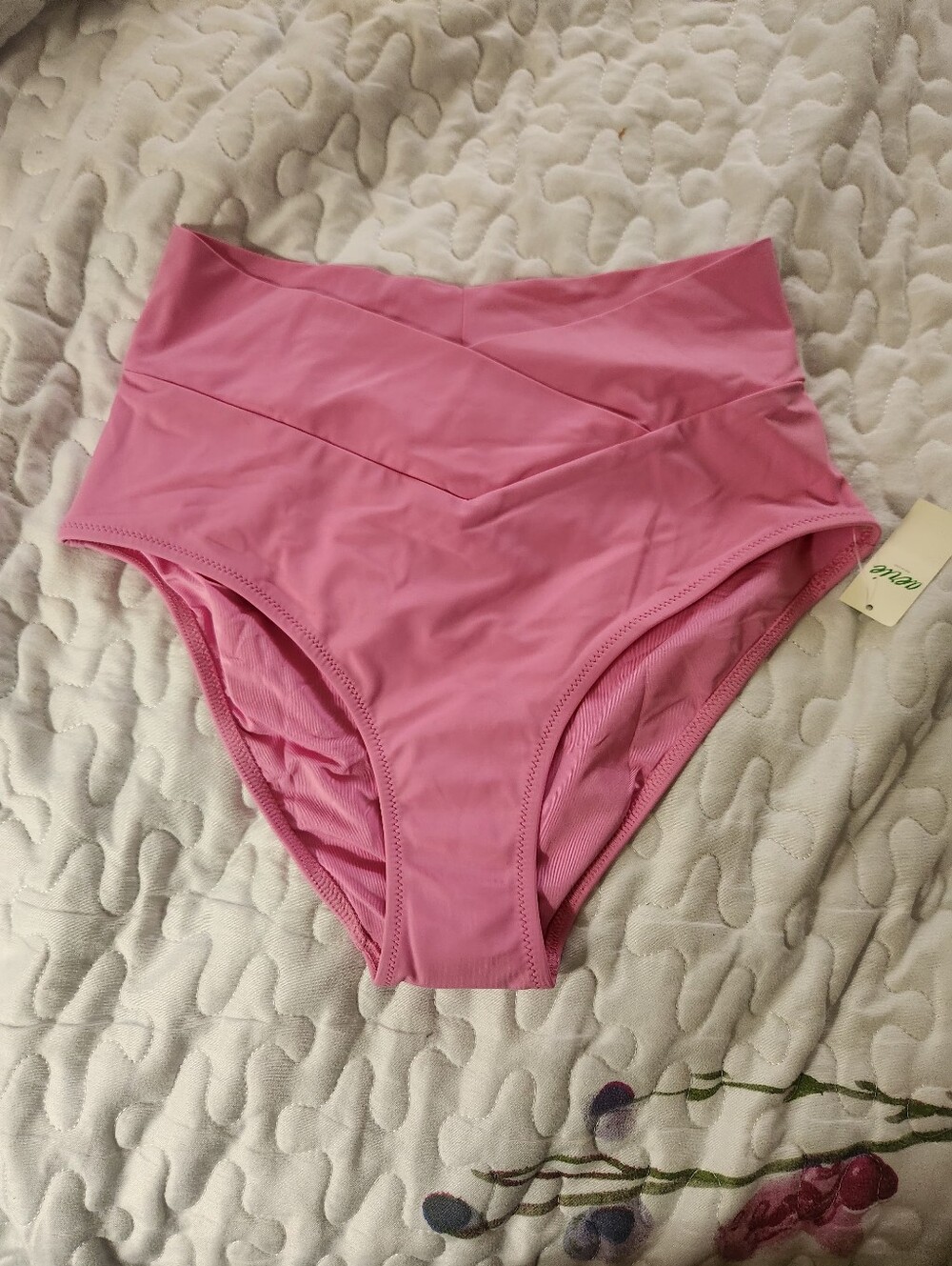 aerie Bright Pink Bikini Bottoms - Picture 3 of 9